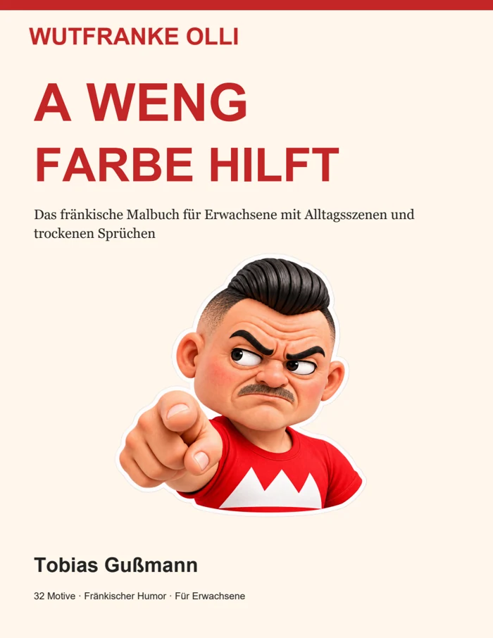 Cover: Wutfranke Olli – A weng Farbe hilft. Autor Tobias Gußmann.